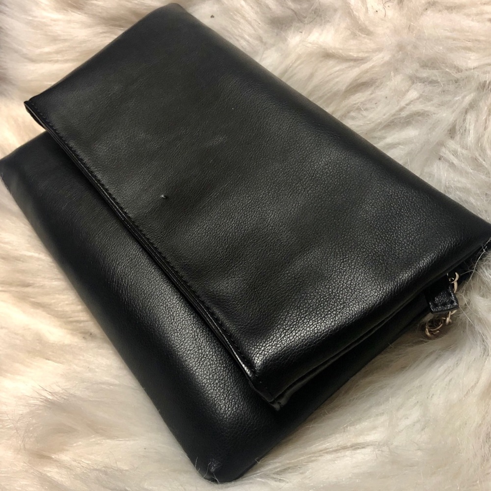New Sleek Black Clutch